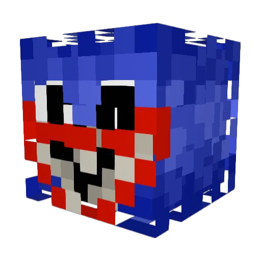 FlorianPapa Minecraft avatar head, 3D render