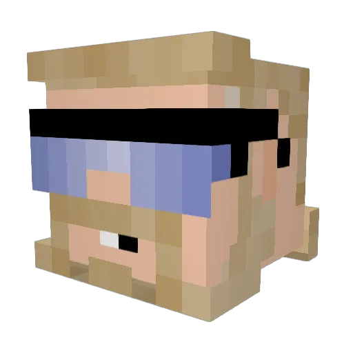 FloridaMann99 Minecraft avatar head, 3D render