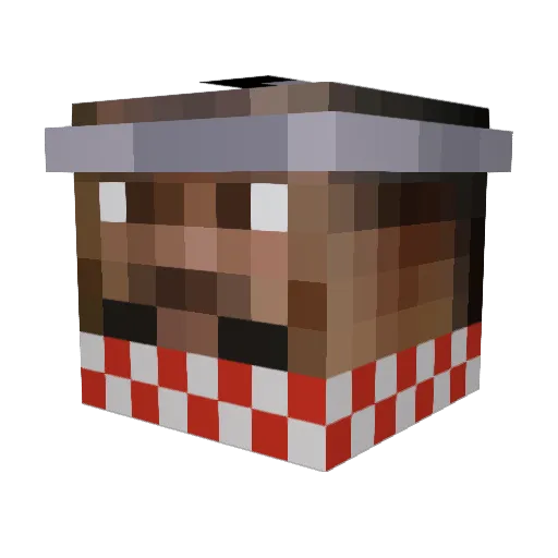 FloriiiLP Minecraft avatar head, 3D render