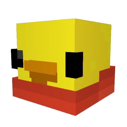 Florik Minecraft avatar head, 3D render