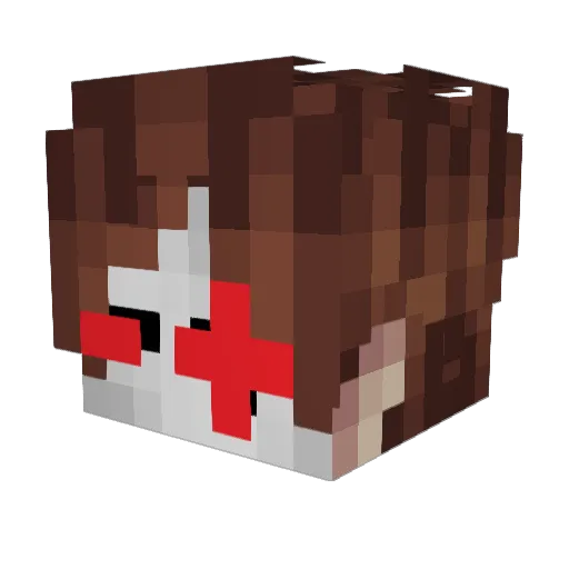 Florim_Dio Minecraft avatar head, 3D render