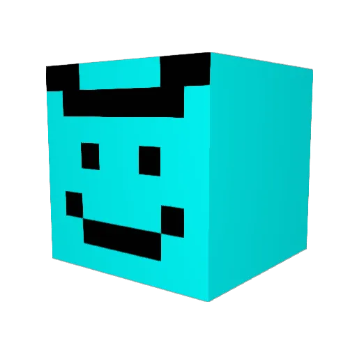 FlorinOtel Minecraft avatar head, 3D render