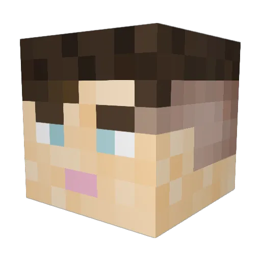 Florin_ird Minecraft avatar head, 3D render