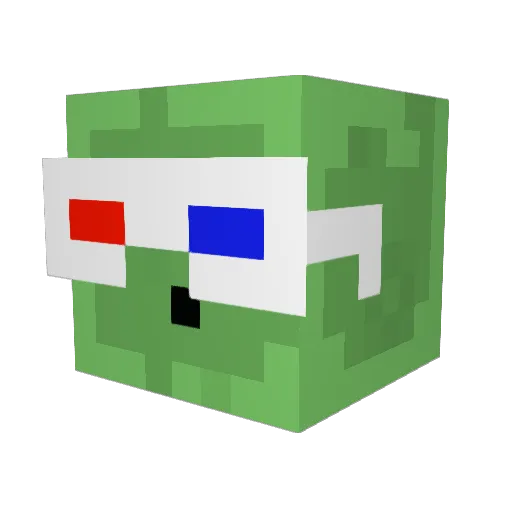 Florkowy Minecraft avatar head, 3D render