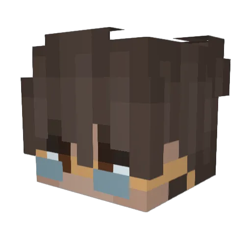 Florp_Official Minecraft avatar head, 3D render