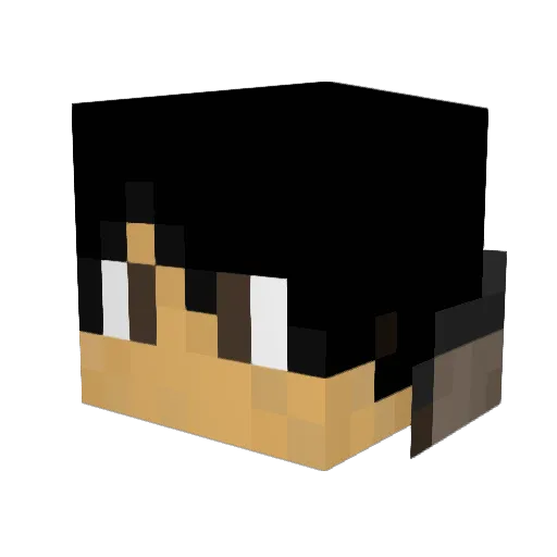 Florrum2000 Minecraft avatar head, 3D render