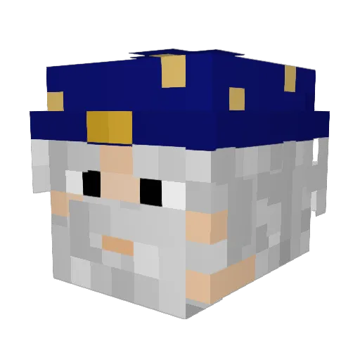 Flosa_chan Minecraft avatar head, 3D render