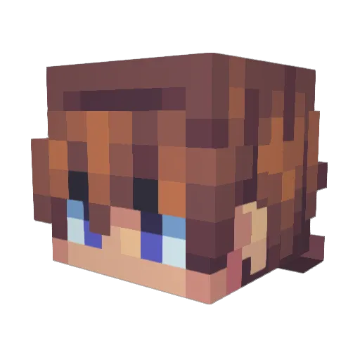 Floskil13 Minecraft avatar head, 3D render