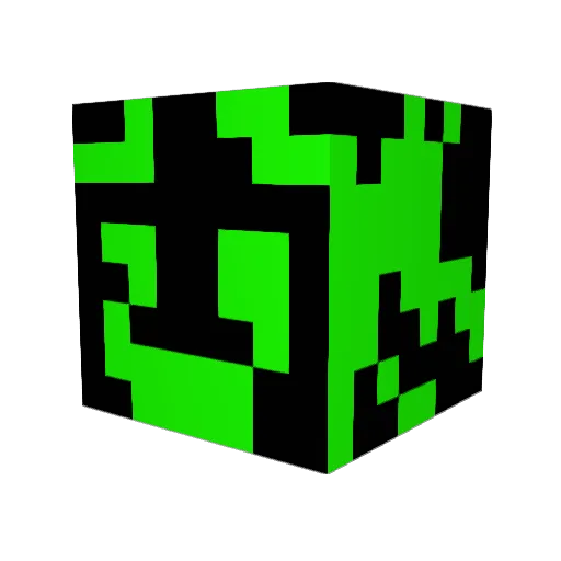 Flossingmonkey Minecraft avatar head, 3D render