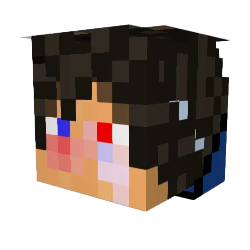 FlossyGlobe4322 Minecraft avatar head, 3D render
