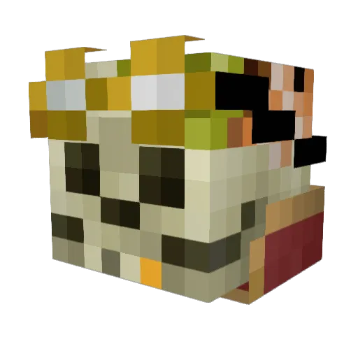Flothar Minecraft avatar head, 3D render