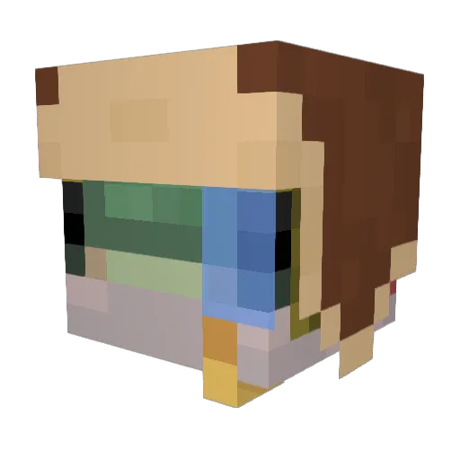 Flotter_Lachs Minecraft avatar head, 3D render
