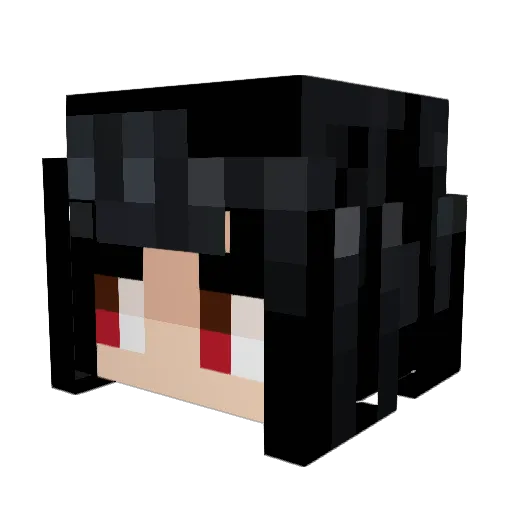 Flouboat Minecraft avatar head, 3D render