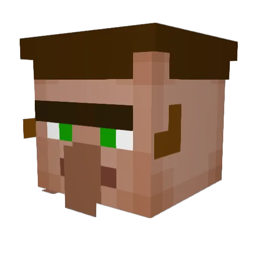 Flourybread Minecraft avatar head, 3D render