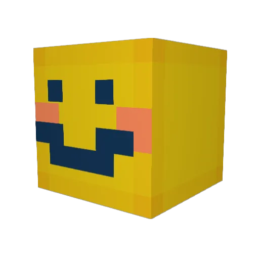 Flouvr Minecraft avatar head, 3D render