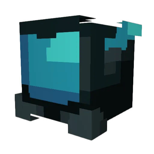Flow18 Minecraft avatar head, 3D render