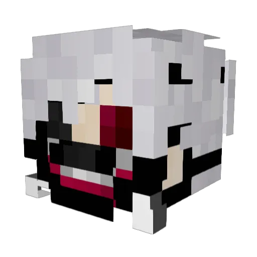 Flow3rFPS Minecraft avatar head, 3D render