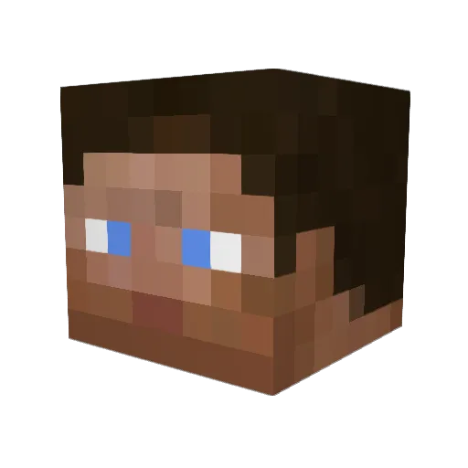 Flow901 Minecraft avatar head, 3D render