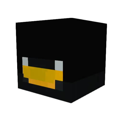 FlowZll Minecraft avatar head, 3D render