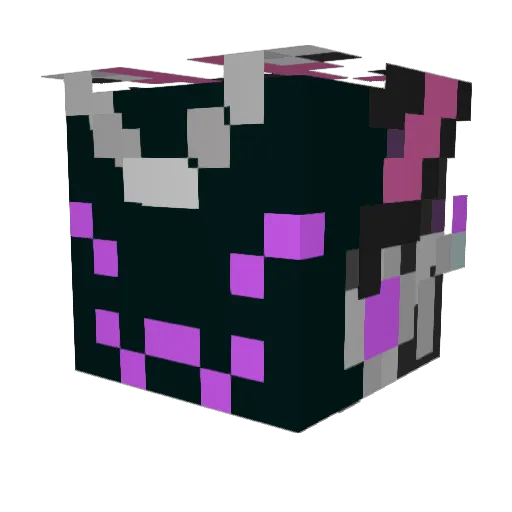 Flow_404 Minecraft avatar head, 3D render