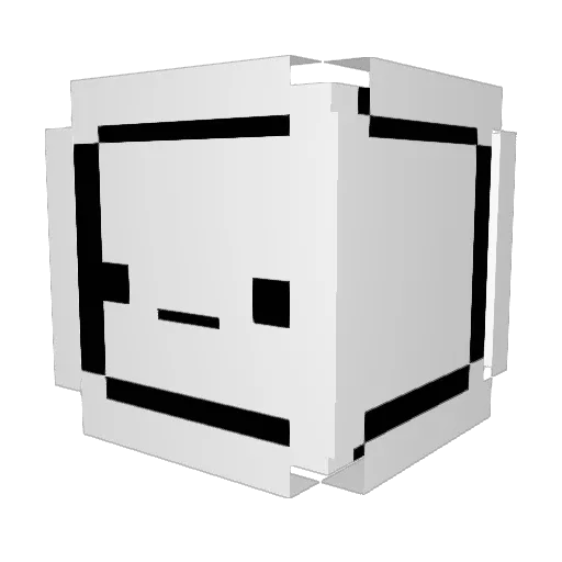 Flower997 Minecraft avatar head, 3D render