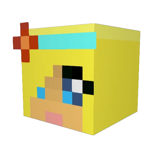 FlowerArcher300 Minecraft avatar head, 3D render