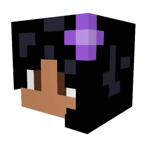 FlowerArmor Minecraft avatar head, 3D render