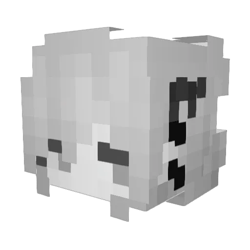 FlowerDance_CN Minecraft avatar head, 3D render