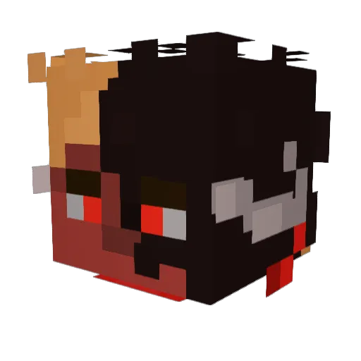 FlowerGangGod Minecraft avatar head, 3D render