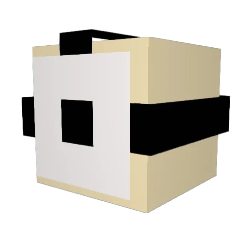 FlowerJazz_ Minecraft avatar head, 3D render