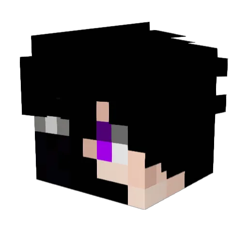 FlowerMele120609 Minecraft avatar head, 3D render