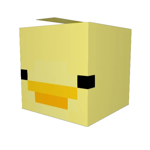 FlowerThrow Minecraft avatar head, 3D render