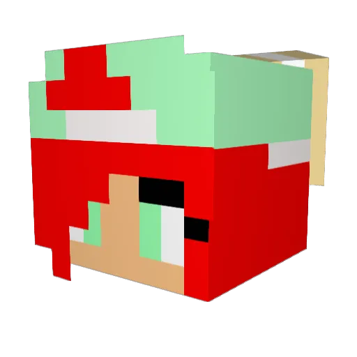 Flower_Girl_4081 Minecraft avatar head, 3D render