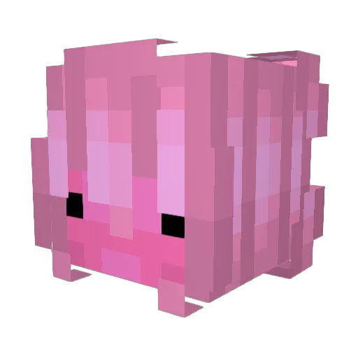 Flowerlyn Minecraft avatar head, 3D render