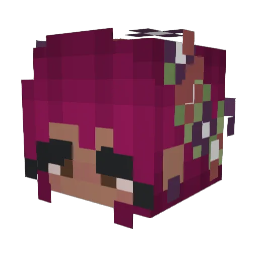 FlowersBl0ssom Minecraft avatar head, 3D render
