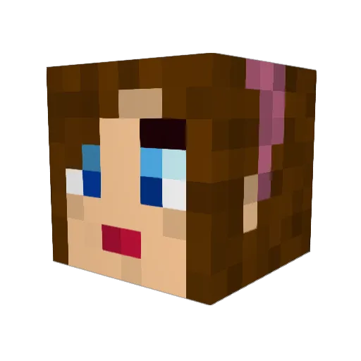 FlowersMayBloom Minecraft avatar head, 3D render