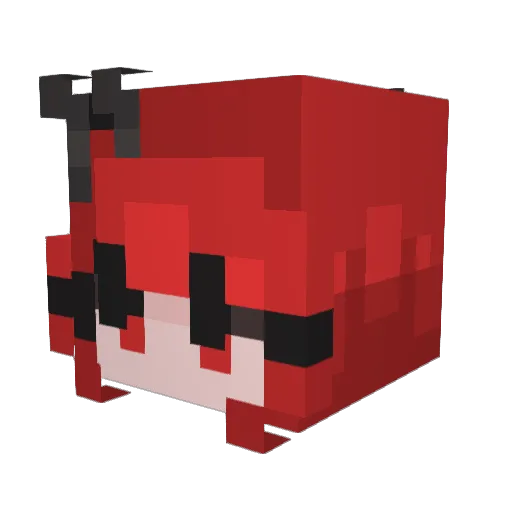 Flowersandbugs Minecraft avatar head, 3D render