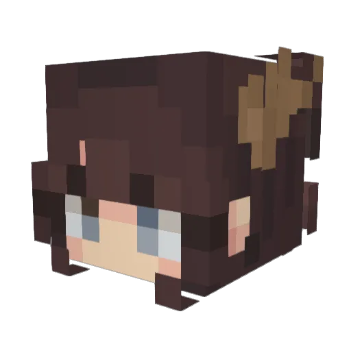 Flowerty_444 Minecraft avatar head, 3D render