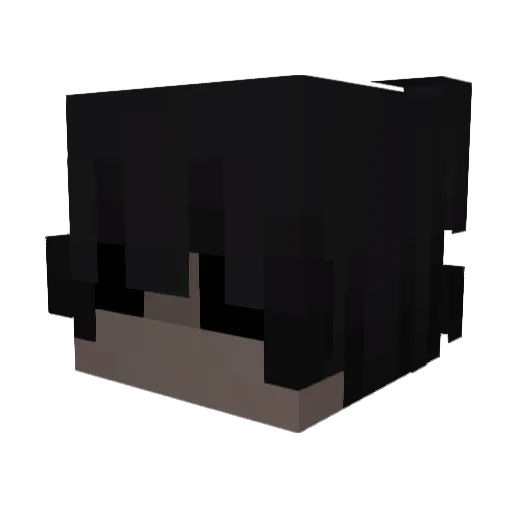FloweryE Minecraft avatar head, 3D render