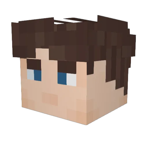 FloweryTheGuy Minecraft avatar head, 3D render