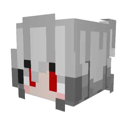 Flowey0714 Minecraft avatar head, 3D render