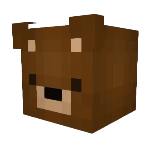 Flowriann Minecraft avatar head, 3D render