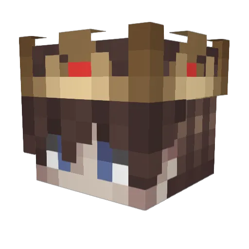 Flowsid Minecraft avatar head, 3D render