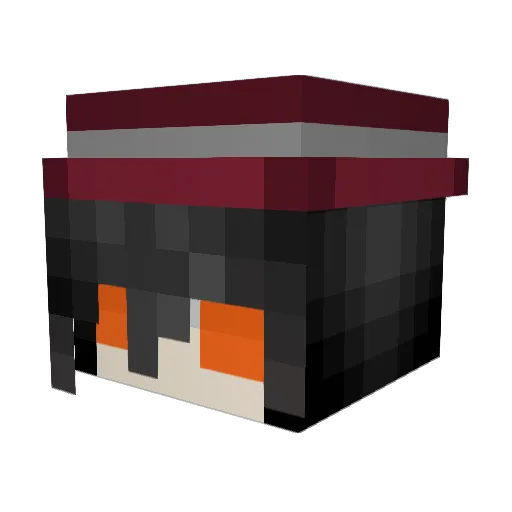 Floxaz Minecraft avatar head, 3D render