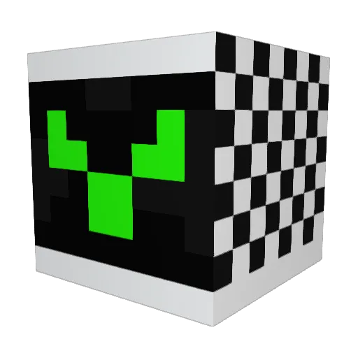 Floxi2000 Minecraft avatar head, 3D render