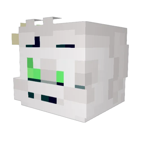 FloxiYz Minecraft avatar head, 3D render