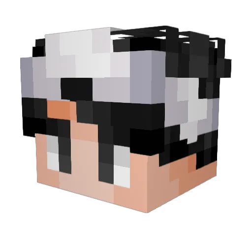FloyKing Minecraft avatar head, 3D render