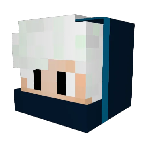 Floyd_YT_ Minecraft avatar head, 3D render