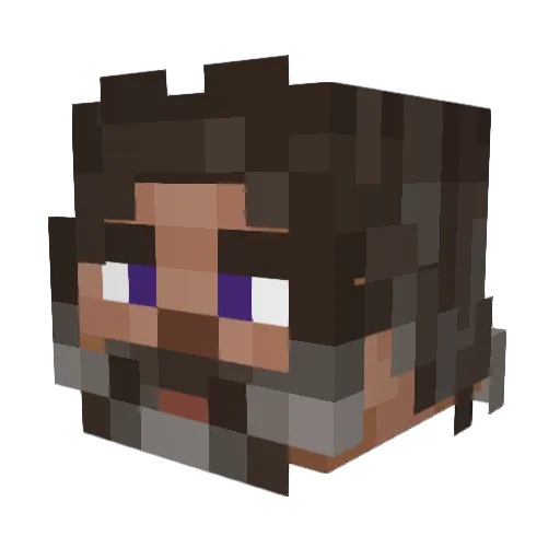 Floydian34 Minecraft avatar head, 3D render