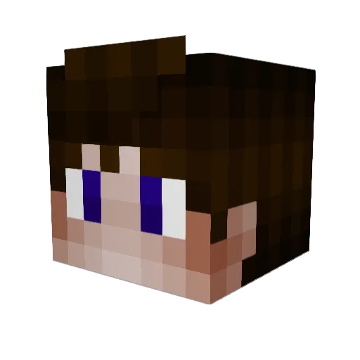 FlozogorHD Minecraft avatar head, 3D render